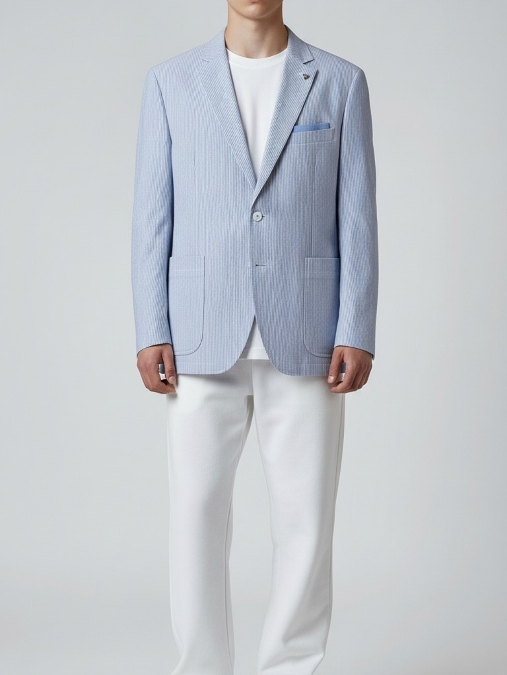 CREMIEUX Light Blue Men's Blazer - Classic Tailored Jacket